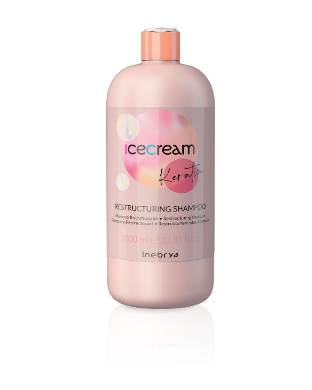 شامپو بازسازی کننده حاوی کراتین 1000 میل آیس کریم